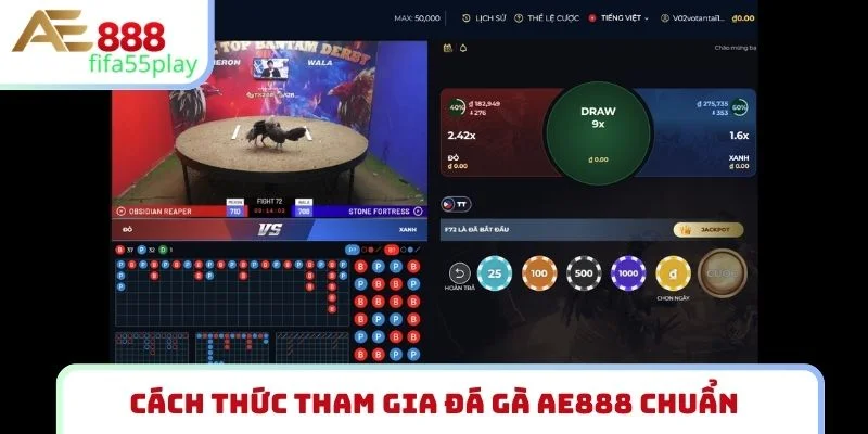 Cách thức tham gia đá gà AE888 chuẩn